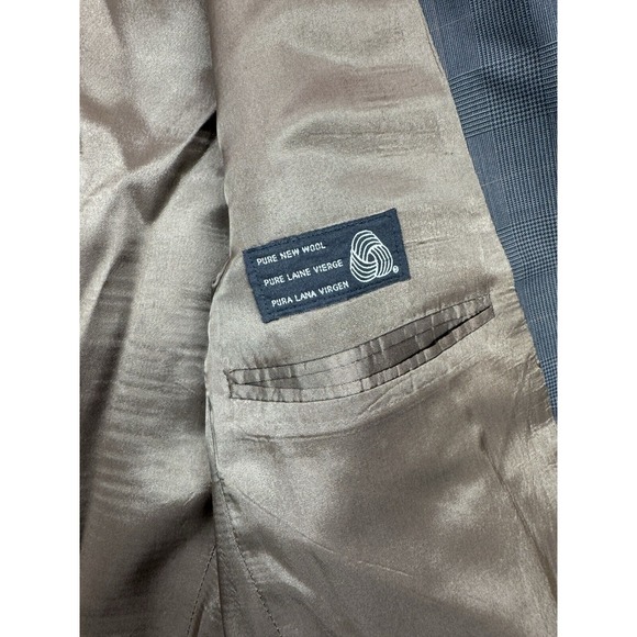 Chaps‎ Ralph Lauren Blazer 42R Gray Wool Glen Plaid Coat Suit Casual Work Jacket - Picture 14 of 16